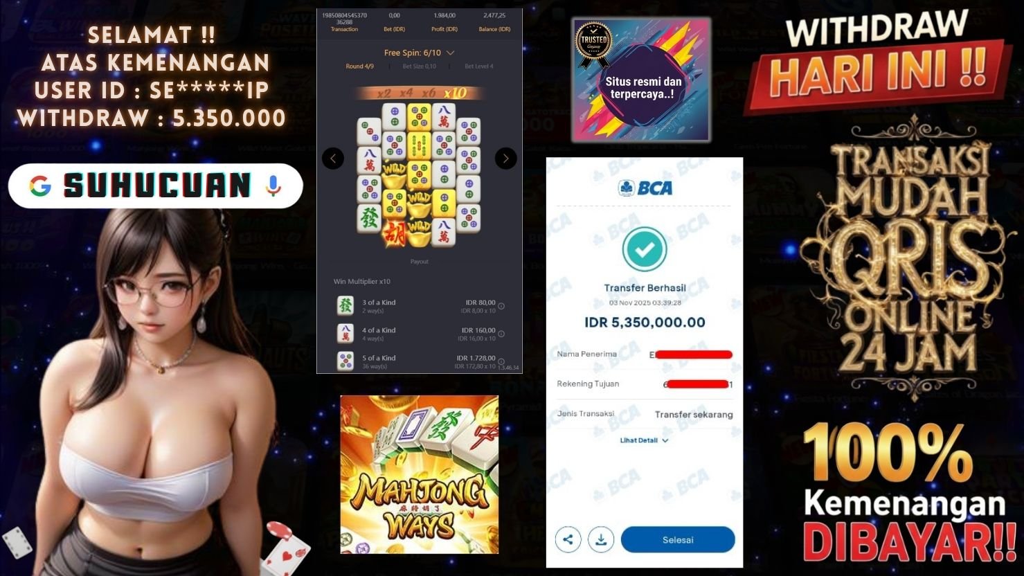 SUHUCUAN JACKPOT SLOT MAHJONG WAYS